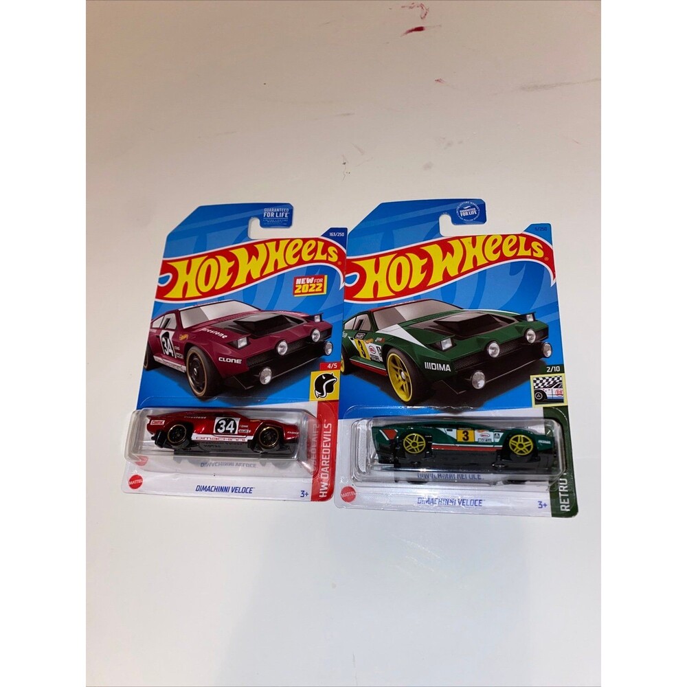 Hot Wheels Dimachinni Veloce Lot Green Red Daredevils Retro Racers 34 3 Dima
